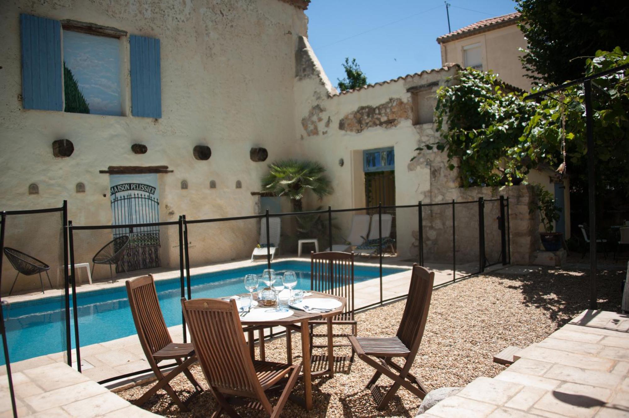 Maison Pelissier Bed And Breakfast With Sweeming Pool Cuxac-dʼAude Dış mekan fotoğraf